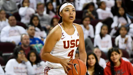 Mariya Moore spots up for one of her five 3-pointers landed vs. CSUN