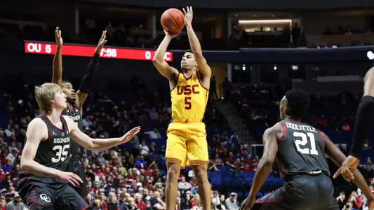 Derryck Thornton jumper against Oklahoma