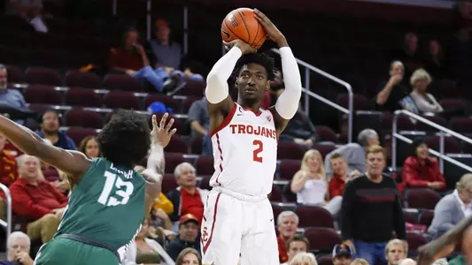 Jonah Mathews jumper against Stetson