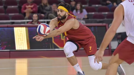 USC Men's Volleyball beats the visiting Princeton Tigers at Galen Center on January 2nd, 2018.