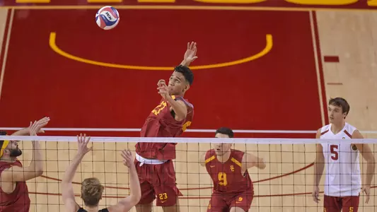 USC Men's Volleyball beats the visiting Princeton Tigers at Galen Center on January 2nd, 2018.