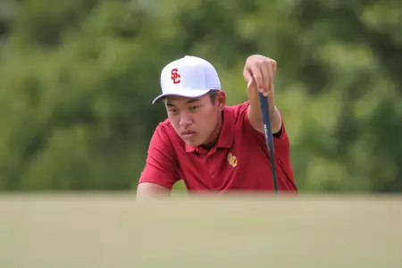 DALLAS, TX - SEPTEMBER 26:  USC Men's Golf during the Trinity Forest Invitational on September 26, 2017, at Trinity Forest Golf Club in Dallas, TX.  (Photo by George Walker/DFWsportsonline)