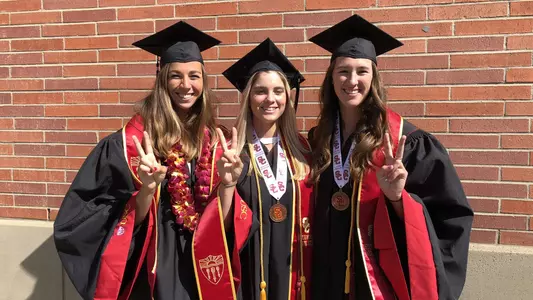 Jenna Belton, Jo Kremer, Terese Cannon Pac-12 All-Academic