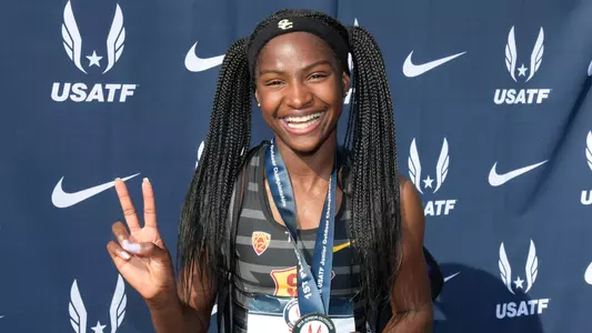 Twanisha Terry with her USA Juniors Medal