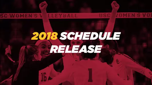 2018 USC WVB Schedule Release Graphic