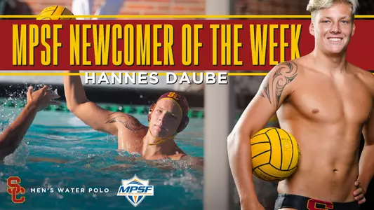 freshman hannes daube named mpsf newcomer of the week on sept. 10