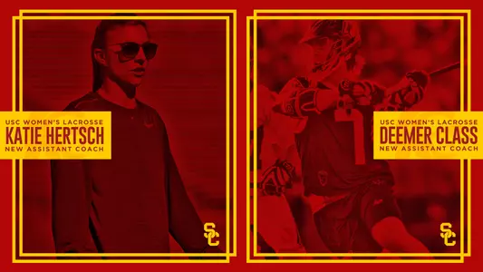 Katie Hertsch and Deemer Class new assistant coaches graphic