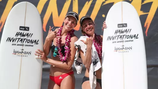April Ross and Alix Klineman win the AVP Hawai'i Invitational 2018 championship