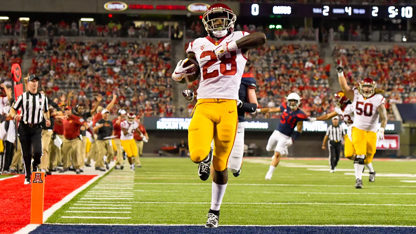 Aca'Cedric Ware strolls into the end zone versus Arizona.
