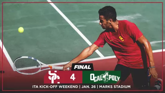 Daniel Cukierman had the clinching win vs. Cal Poly