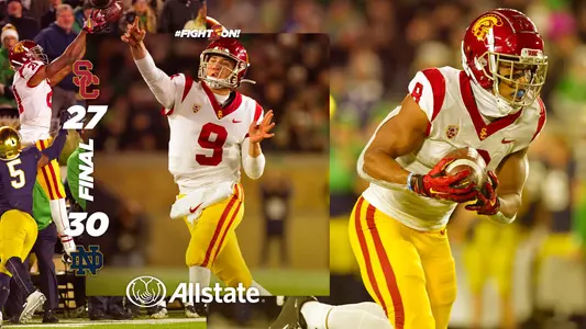 Notre Dame beats USC by 3