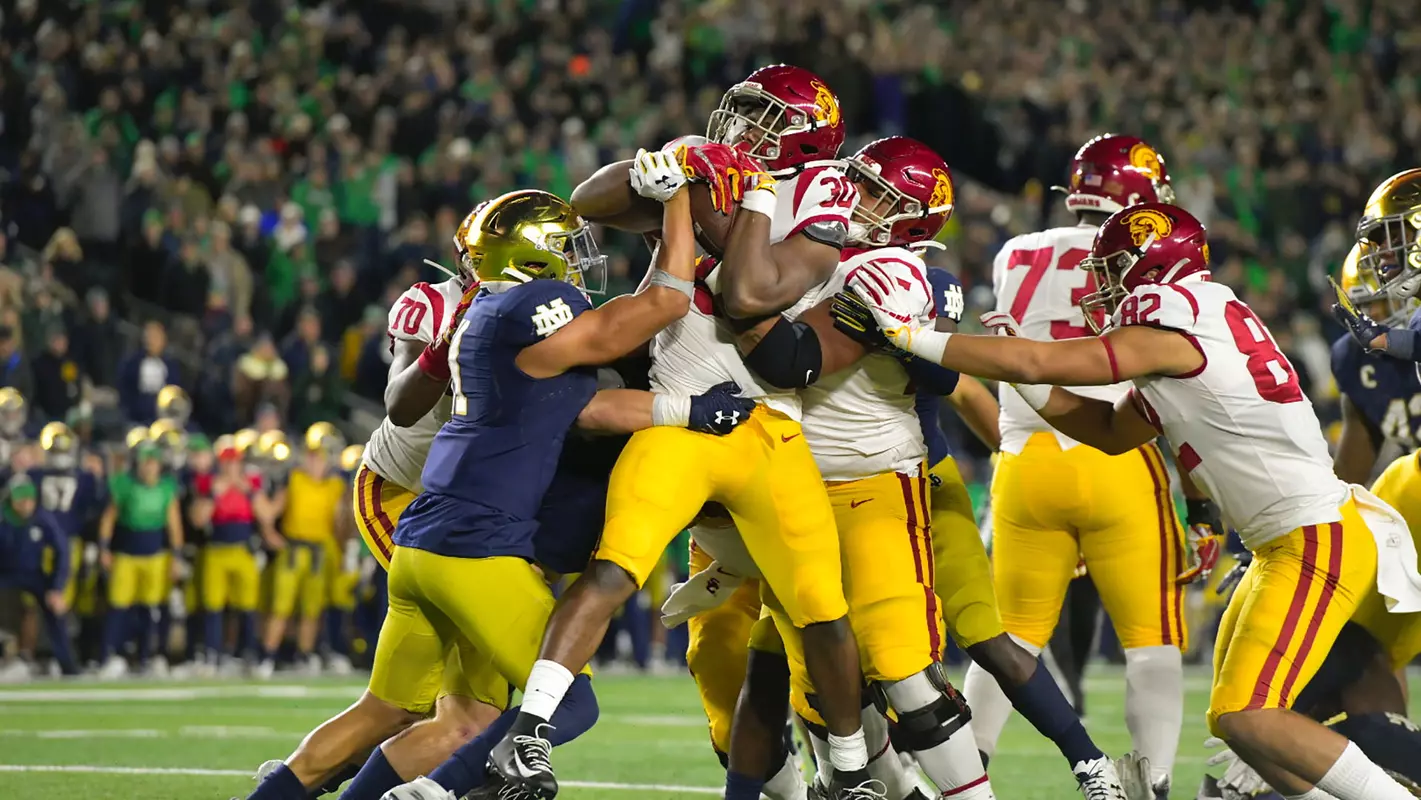 USC Trojans Football tailback Markese Stepp vs. Notre Dame Fighting Irish