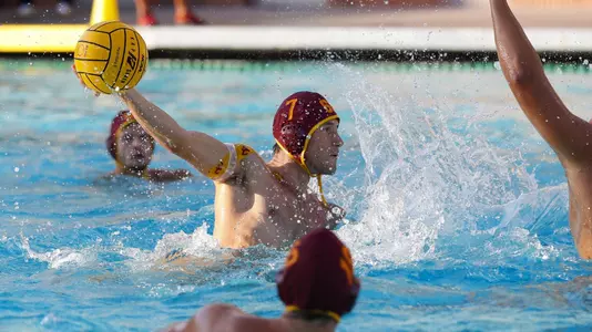 Luka Karaman looks to shoot in a USC win over Long Beach State