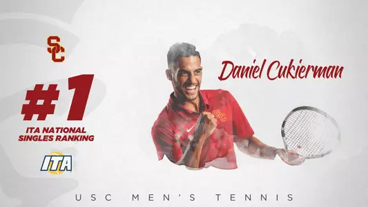 Daniel Cukierman is the nation's new No. 1 singles player as of Nov. 13, 2019