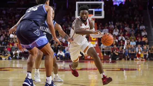Daniel Utomi drives to the basket