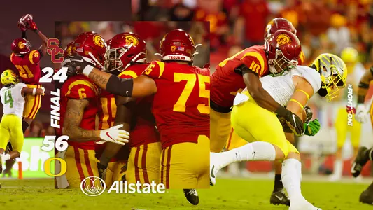 Oregon defeats USC, 56-24
