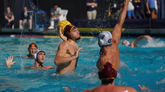 Jacob Mercep fires off one of his three goals at Cal