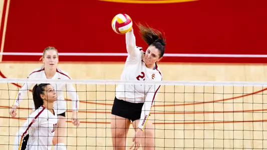 Madison Horin hits the quick set