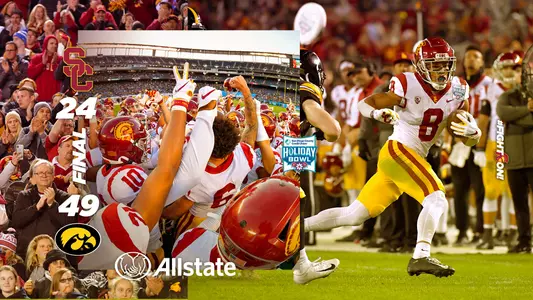 Iowa beats USC in the Holiday Bowl