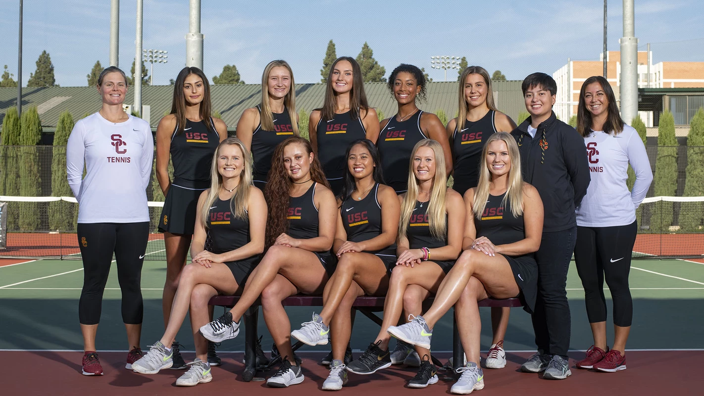 2019-20 USC Trojans Women's Tennis Team Photo