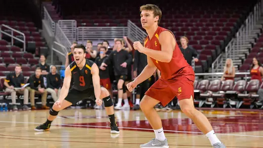 Matt Douglas and USC Men's Volleyball scores an impressive victory over No. 3 ranked UC Irvine in four sets.