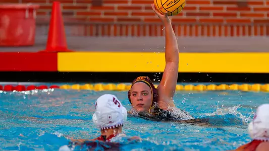 Verica Bakoc looks to attack in a game at Uytengsu Aquatics Center