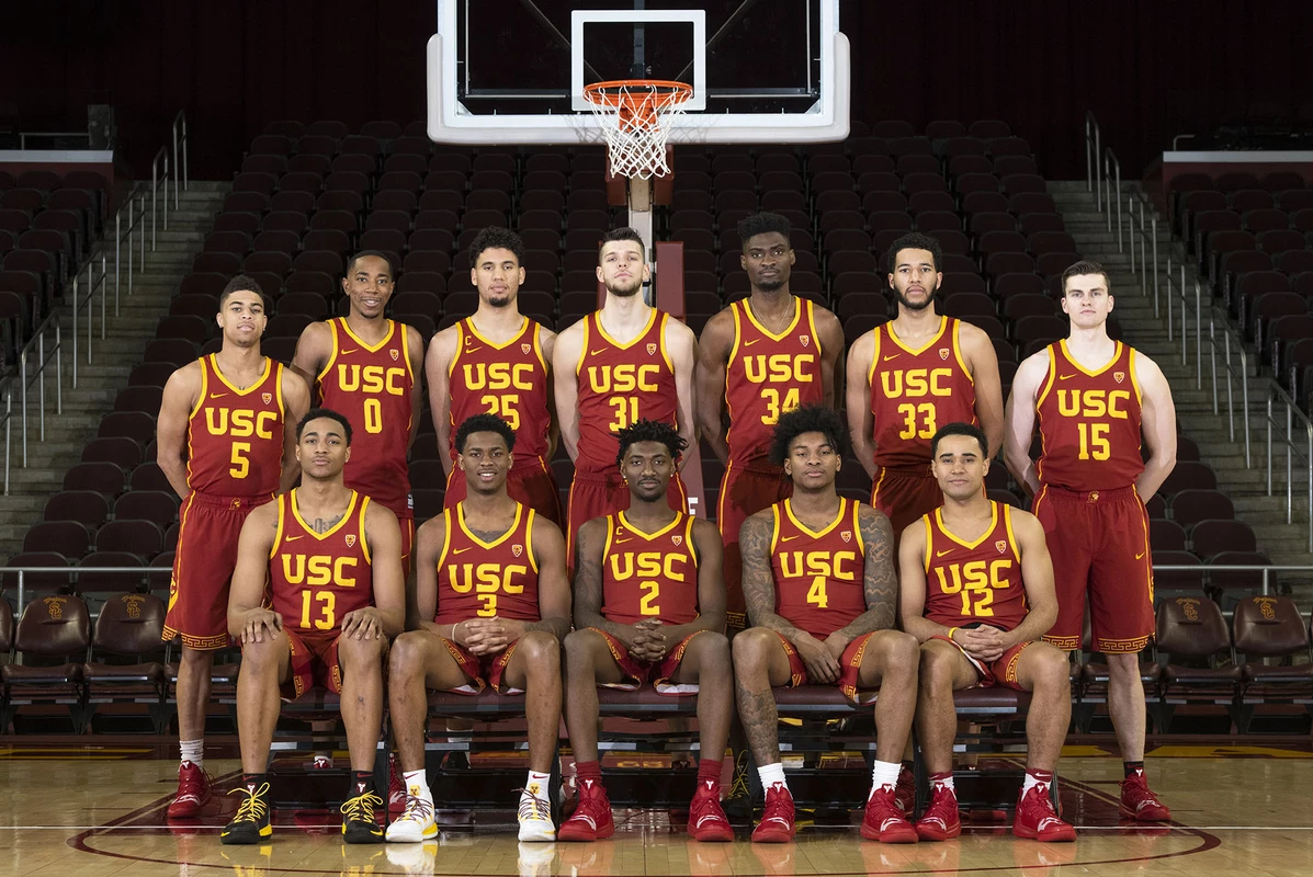 2019 USC Trojans Men's Basketball Team Photo