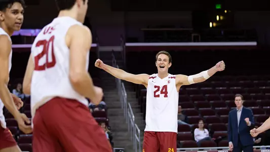 Ryan Moss celebrating
