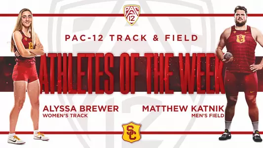 Brewer and Katnik Athlete of the Week Graphic