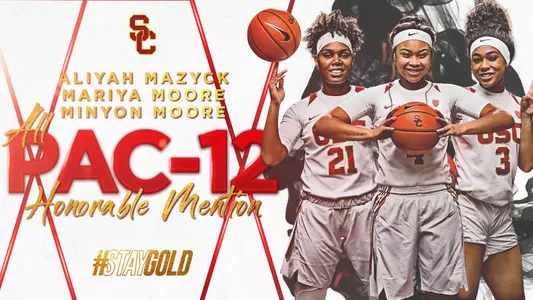 Aliyah Mazyck Minyon Moore Mariya Moore earn 2019 All-Pac-12 Honorable Mention