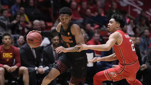 USC Trojans guard Elijah Weaver vs. Utah Utes