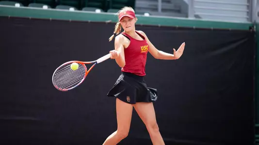 Danielle Willson swings through the ball.