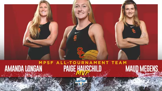 2019 MPSF All-Tournament Team Paige Hauschild Amanda Longan Maud Megens
