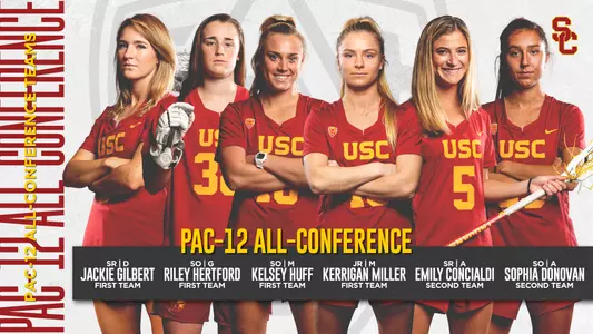 USC lacrosse Pac-12 postseason awards winners