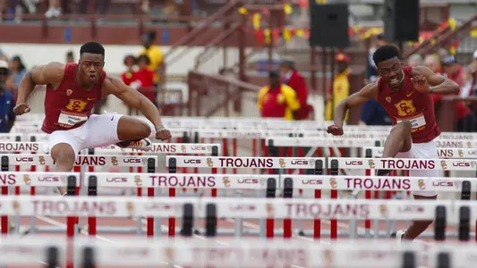 Ojora and Morris over hurdles