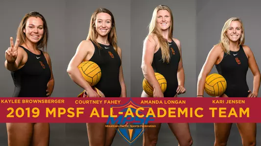 MPSF All-Academic Team honorees: Kaylee Brownsberger, Courtney Fahey, Amanda Longan and Kari Jensen