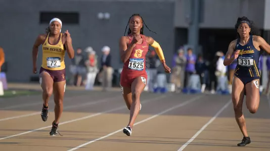 Lanae-Tava Thomas in 100m at Regional