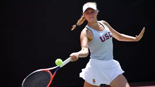 Danielle Willson swings through the ball.