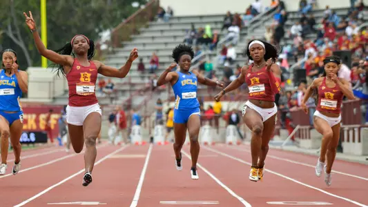 TeeTee Terry wins Dual Meet 100m