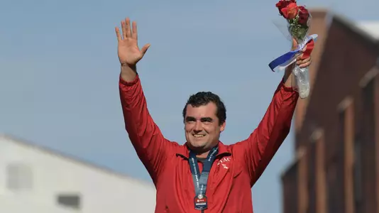 Conor McCullough on podium at USATFs