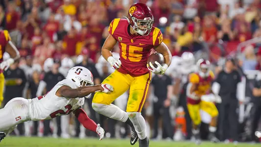 USC Trojans Football wide receiver Drake London vs. Stanford Cardinal