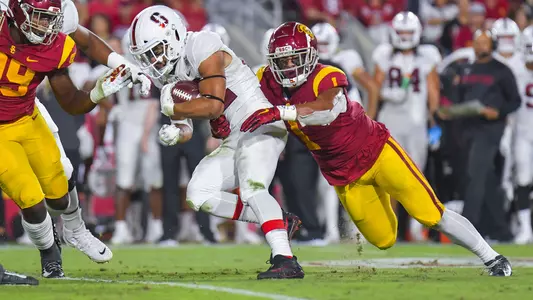 USC Trojans Football linebacker Palaie Gaoteote IV vs. Stanford Cardinal