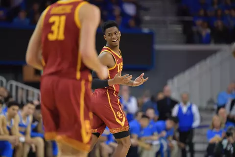 USC Trojans guard Elijah Weaver vs. UCLA