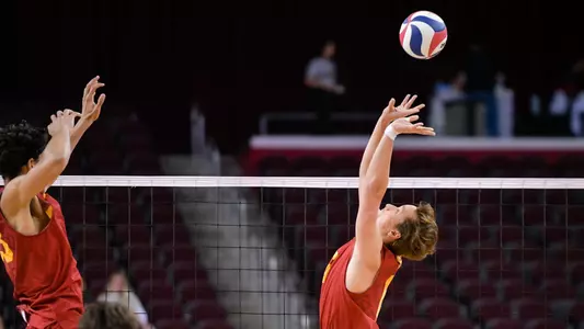 Chris Hall back sets to the opposite hitter.