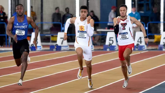 Brendon Stewart running indoors