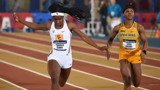 TeeTee Terry sprinting indoors