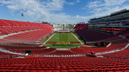 USC Trojans Football game at United Airlines Field at Los Angeles Memorial Coliseum