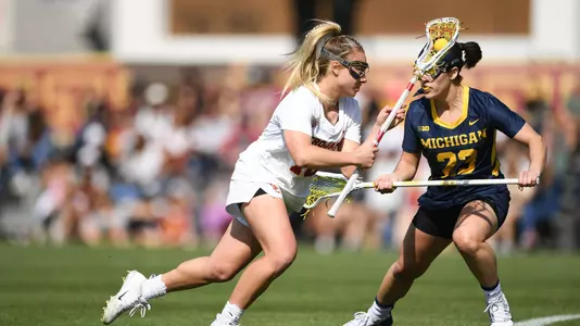Kelsey Huff attacks against Michigan