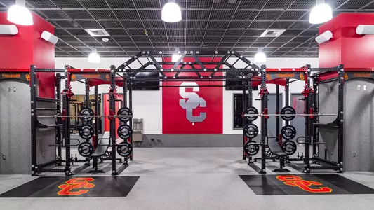 Renovated Weight Room at USC's Galen Center