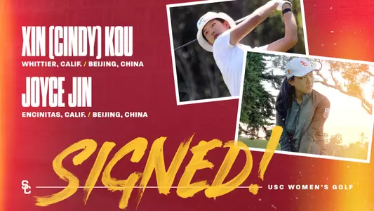Women's Golf Signs Xin (Cindy) Kou and Joyce Jin